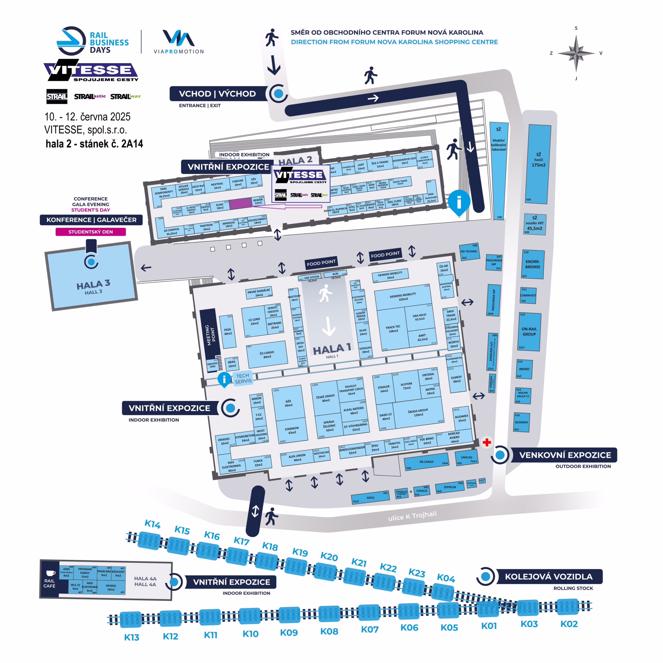 VITESSE STRAIL EXPOZICE Mapa